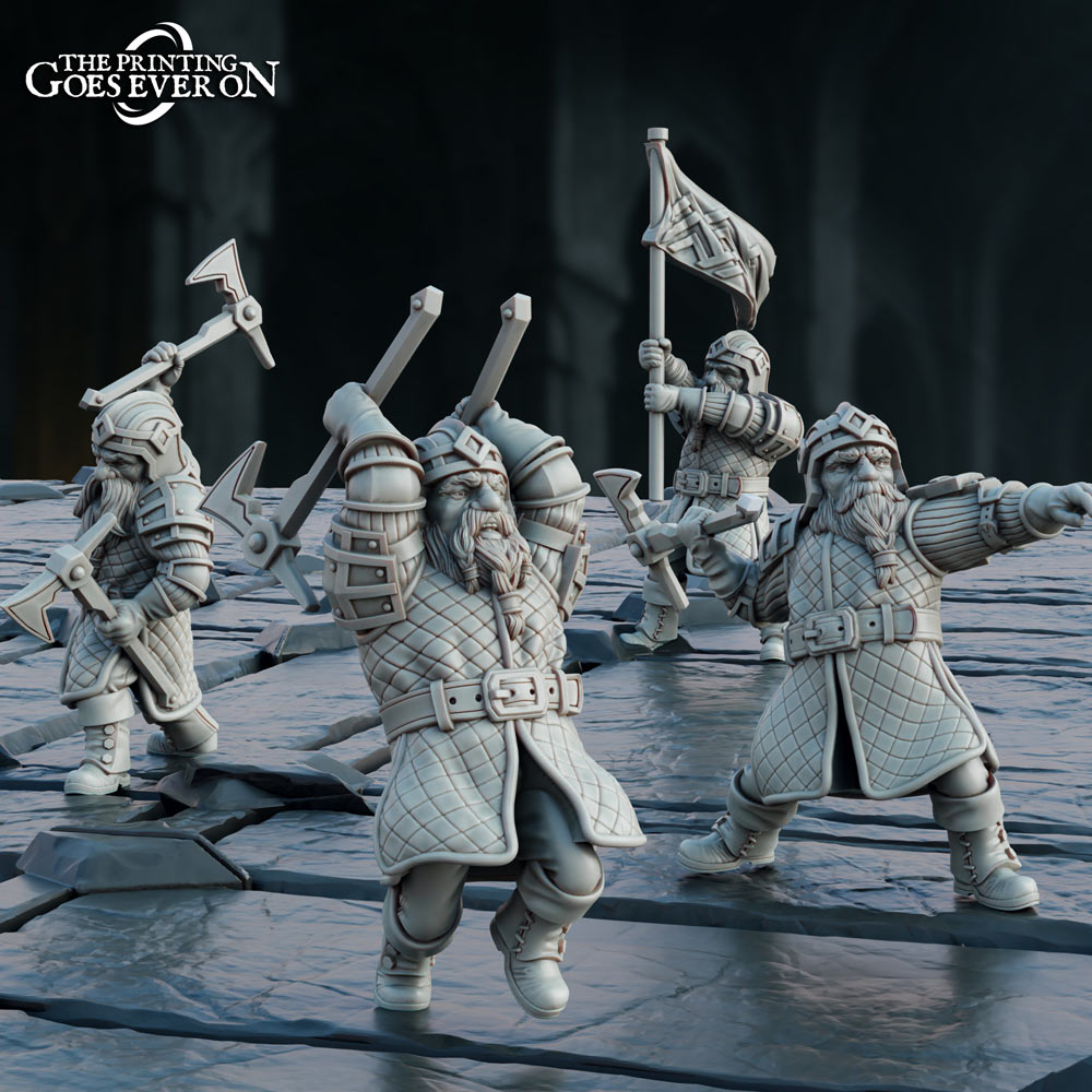 Steelvein Reavers - Dwarf Axe-Throwers - Skirmish Games